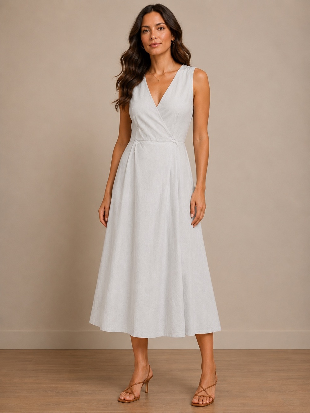 Mango cotton wrap dress